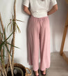 Ruby Rain - Pink Linen Pant