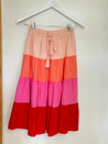 Salty bright - 4 layered pink skirt